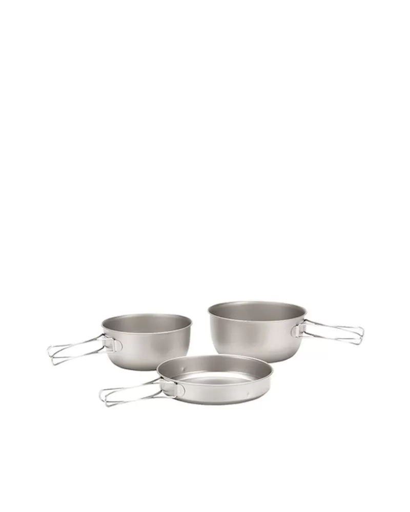 Snow Peak 3 Piece Titanium Cookset^ Sets & Kits