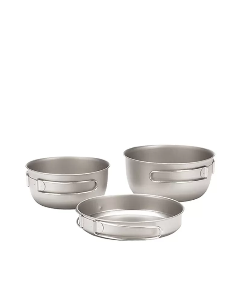 Snow Peak 3 Piece Titanium Cookset^ Sets & Kits