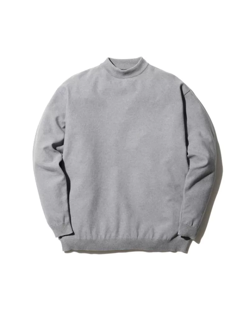 Snow Peak Cotton Polyester Knit Mockneck Long Sleeve^ Eco-Conscious Apparel