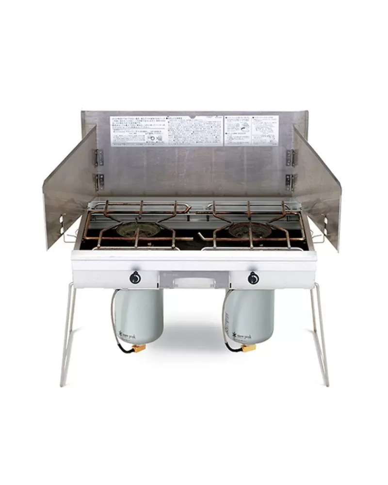 Snow Peak Double Burner Stove^ Cooking