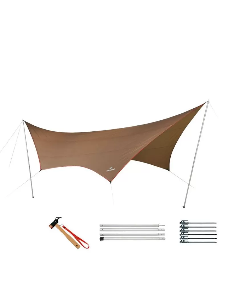 Snow Peak Hexa Tarp Set L^ 4-8 Person