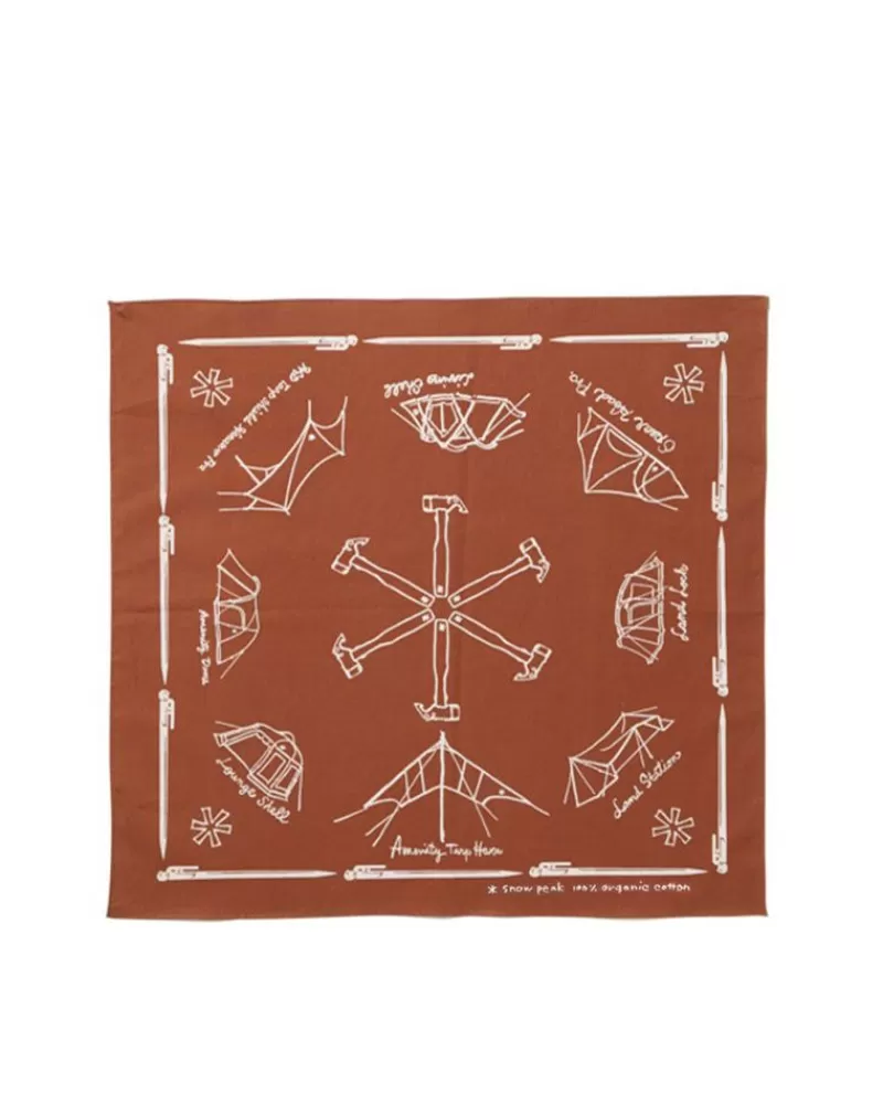 Snow Peak Organic Cotton Noasobi Bandana^ Accessories