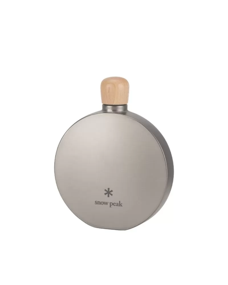 Snow Peak Round Titanium Flask In 150 Ml^ Flasks