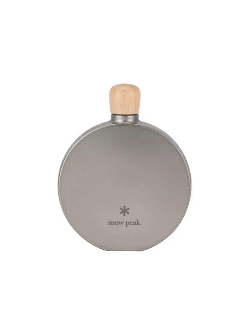 Snow Peak Round Titanium Flask In 150 Ml^ Flasks